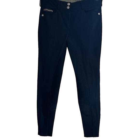 GERSEMI SERI NAVY FULL SEAT RIDING PANTS BREECHES SIZE 38 - Picture 2 of 13